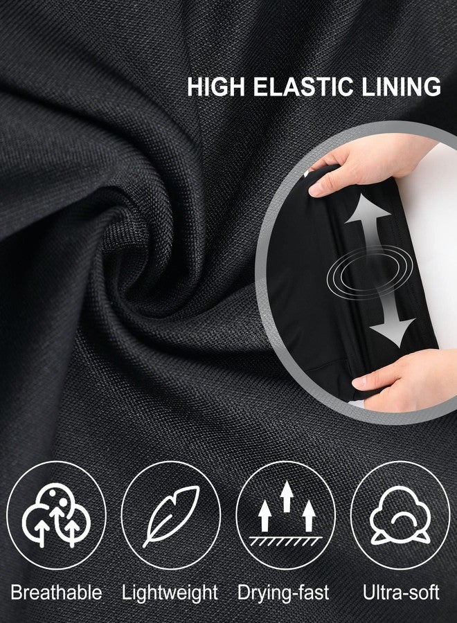 سوريو شورت رياضي رجالي من Sureio مكون من 3 قطع، 2 في 1، مناسب للتمارين الرياضية والجري، بطول 5 بوصات، سريع الجفاف، مزود ببطانة وجيوب جانبية وحلقة للمنشفة (مقاس كبير، أسود، كحلي، رمادي). - Image 5